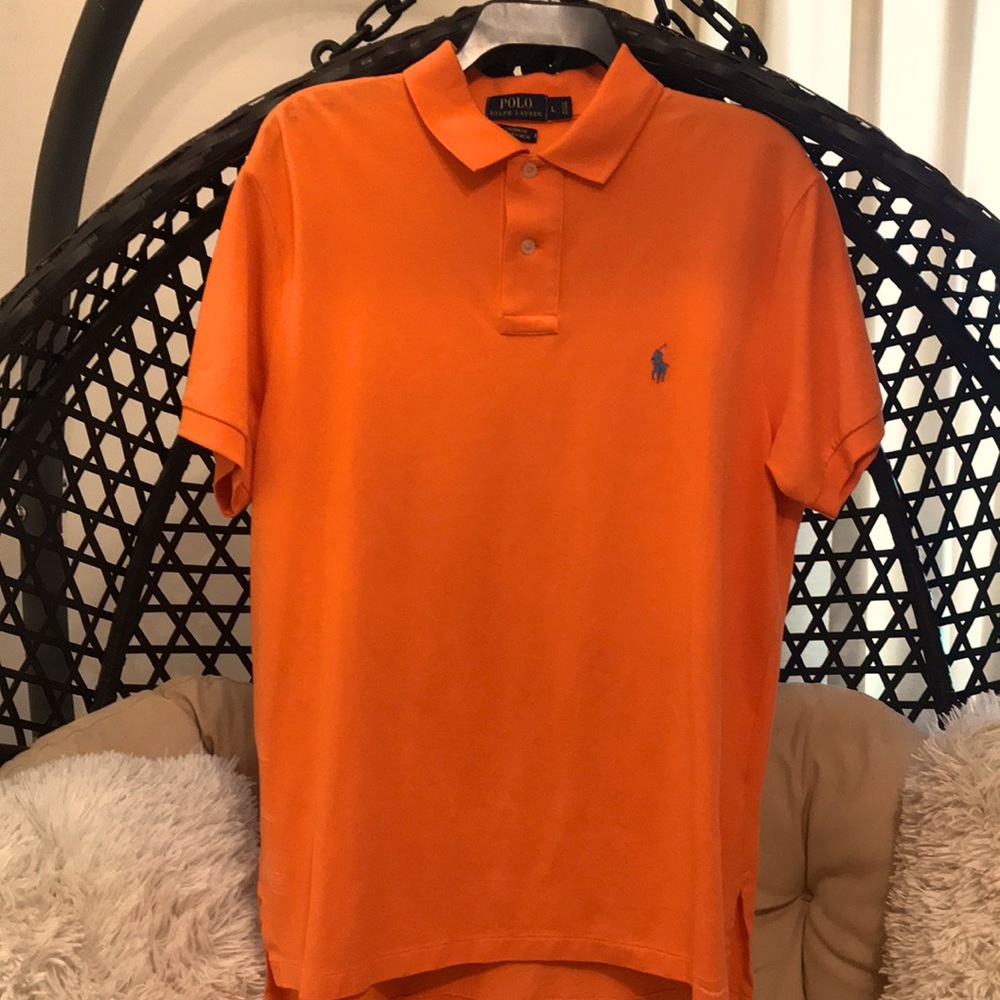 🏇POLO BY RALPH LAUREN🏇 SIZE L🐎 VIBRANT ORANGE🍊